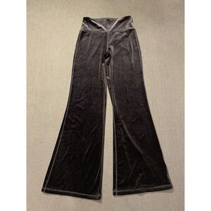 Athleta Elation Velvet‎ Flair Pants Black Size Small